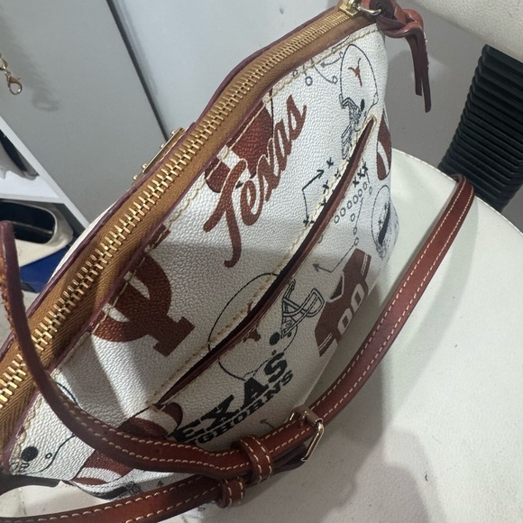 Dooney & Bourke Texas Longhorns White and Brown Crossbody Bag - Picture 3 of 4